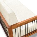 Ver imagem 7 de Poltrona Namoradeira Sala de Estar Pés Madeira Maciça Corda Náutica Preta 160cm Manila Linho Off Whi
