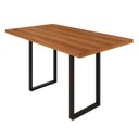 Ver imagem 1 de Mesa de Jantar 4 Lugares MDF 115cm Mariana Preto/Cinamomo