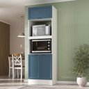 Ver imagem 1 de Paneleiro Duplo 70cm Soho CabeCasa MadeiraOriginals Branco/Azul