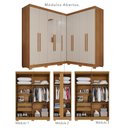 Ver imagem 4 de Guarda-Roupa de Canto Modulado com Pés e Espelho 9 Portas 4 Gavetas França