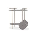 Ver imagem 1 de Carrinho Bar Oval Dourado Bebidas Café