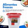 Porta Mantimento Condimentos Vasilha Feijão Arroz Café Açúcar Farinha Colocar Fechamento Kit Jogo - 3