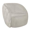 Ver imagem 3 de Sofá Decorativo 3 Lugares 288cm com Almofadas e Poltrona Zion M22 Bouclê Branco - Mpozenato