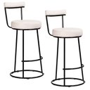 Ver imagem 1 de Kit 2 Banquetas Miami 96cm Couríssimo Branco - Salaone