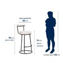 Ver imagem 6 de Kit 2 Banquetas Miami 96cm Couríssimo Branco - Salaone