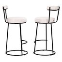 Ver imagem 4 de Kit 2 Banquetas Miami 96cm Couríssimo Branco - Salaone