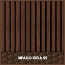 Ver imagem 3 de Adesivo De Parede Decorativo Ripado Escuro Rustico Sala Hall