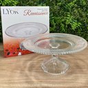 Ver imagem 4 de Prato Porta Bolo com Pé Cristal Renaissance 25cm Boleira Lyor Tortas Incolor