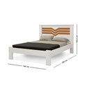 Ver imagem 2 de Cama Casal Mdf Reforçada Famosa Virgínia Branco/Nature
