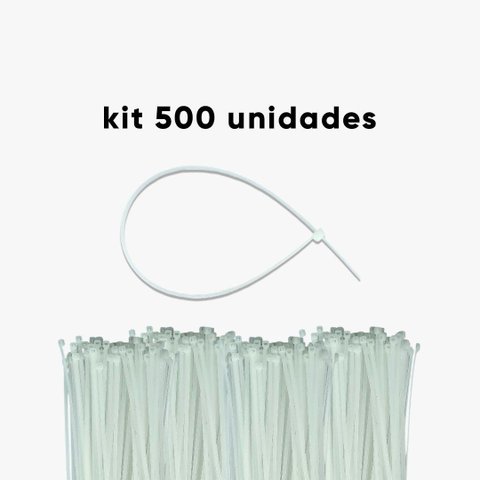 Kit 500 Abraçadeira Nylon Branca Stein + Ipi 280 X 3,6mm