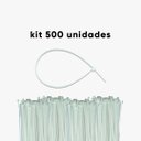 Ver imagem 1 de Kit 500 Abraçadeira Nylon Branca Stein + Ipi 280 X 3,6mm
