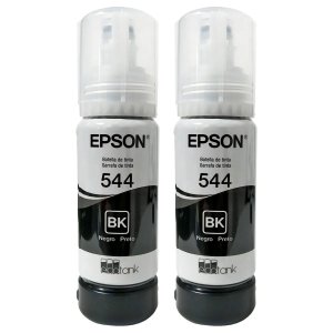 Kit 2 Tintas Epson Original 544 T544 - 2 Preto L-3110 L-3150 L-3250
