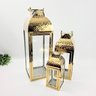 Lanterna Decorativa Marroquina Dourada 53/35/25cm Kit 3pc - 3