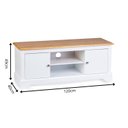 Ver imagem 3 de Rack para Tv 50 Polegadas Tampo de Madeira Maciça Louise