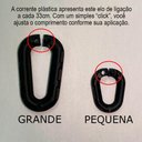 Ver imagem 5 de 80 Mt Corrente Plástica Segurança Sinalização Elo P Preto