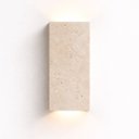 Ver imagem 6 de Arandela Bloco Linha Pietra Retangular Travertino 18×8×16CM 3000k IP20 Bivolt Ard-Blo-Tr