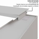 Ver imagem 4 de Mesa Diretor Dinâmica em L 2,00 m X 1,70 m com Tampo e Pés Painel Chanfrados e Armário Pedestal