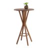Mesa Redonda Bistrô Alto Bar França 60 x 60 x 105 cm Madeira Maciça Tauari Mel - RMI - 1