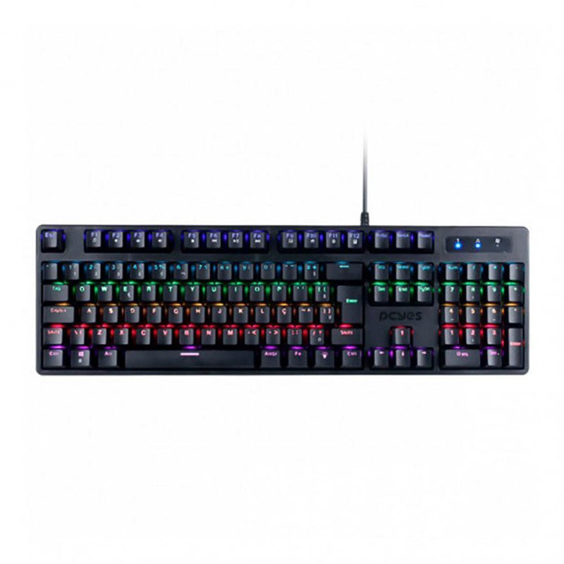 TECLADO MECANICO KRATZ OUTEMU BLUE HOTSWAP LED RGB PKOHBLRGB ABNT2 (SR) PCYES