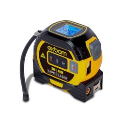 Trena Digital Laser 40m com Fita Métrica Multifunções Exbom - 4