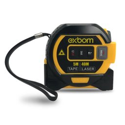 Trena Digital Laser 40m com Fita Métrica Multifunções Exbom - 6