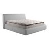 Cama com Cabeceira Pagani King Base no Chão Bouclê Cinza G92 - Gran Belo - 7