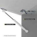 Ver imagem 3 de Kit 02 Armários Aéreo Multiuso 60cm 1Porta Basculante Preto