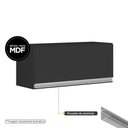 Ver imagem 4 de Kit 02 Armários Aéreo Multiuso 60cm 1Porta Basculante Preto