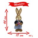 Ver imagem 3 de Casal De Coelhos De Páscoa Decoração Enfeite Coelhinhos