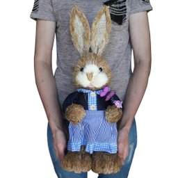 Casal De Coelhos De Páscoa Decoração Enfeite Coelhinhos - 4