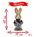 Ver imagem 2 de Casal De Coelhos De Páscoa Decoração Enfeite Coelhinhos