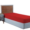 Ver imagem 1 de Lençol Solteiro Aveludado 400 Fios Cama Box e Infantil com Elástico Avulso:vermelho