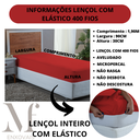 Ver imagem 2 de Lençol Solteiro Aveludado 400 Fios Cama Box e Infantil com Elástico Avulso:vermelho