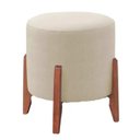 Ver imagem 1 de Puff Decorativo Thor - Linho Bege