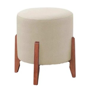 Puff Decorativo Thor - Linho Bege