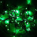 Ver imagem 1 de Cordão com 50 Lampadas de Led Formato Pequena Gota 5 Metros Fio Verde Escuro Verde