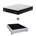 Ver imagem 1 de Cama Box Casal + Colchão de Molas Ensacadas Probel Madrid Pillow Euro Casal