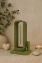 Ver imagem 1 de Porta Incenso Aura com Suporte para Varetas Cor Verde Oliva Miira Studio