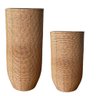 Conj 02 Vasos de Chão Decorativo em Fibra Sintética - 1