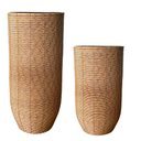 Ver imagem 1 de Conj 02 Vasos de Chão Decorativo em Fibra Sintética