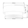 Plafon Para Sala Cilíndrico Sl-3063 Cúpula Café - 2
