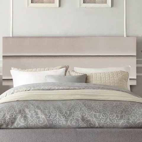 Painel Cabeceira Estofada Argentina 195cm Cama Box King Corino Bege- Mabe Magazine