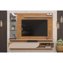Ver imagem 1 de Painel para Tv Ravi Tv até 60" C- 1 Porta e 2 Nichos Carvalho-griz - Dj Móveis