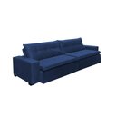 Ver imagem 3 de Sofá Retrátil e Reclinavel Oklahoma 3,12m com Molas e Pillow no Assento Tecido Suede Azul