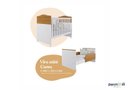 Ver imagem 3 de Kit Quarto do Bebê Berço Conforto com Comoda e Roupeiro Fofura Design Moderno Cor Branco/nature