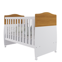 Ver imagem 5 de Kit Quarto do Bebê Berço Conforto com Comoda e Roupeiro Fofura Design Moderno Cor Branco/nature