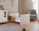 Ver mais imagens de Kit Quarto do Bebê Berço Conforto com Comoda e Roupeiro Fofura Design Moderno Cor Branco/nature