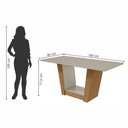 Ver imagem 4 de Conjunto Mesa Com Tampo 6 Cadeiras Naturale Apogeu Móveis Lopas