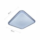 Ver imagem 3 de Plafon Sobrepor Quadrado 45w 40x40cm 3 Cores de Luz Ip20 Bivolt Lumier