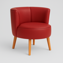 Ver imagem 1 de Poltrona Decor para Apartamento Sala Pequena Tecido Corano Base em Madeira Estrutura Reforçada